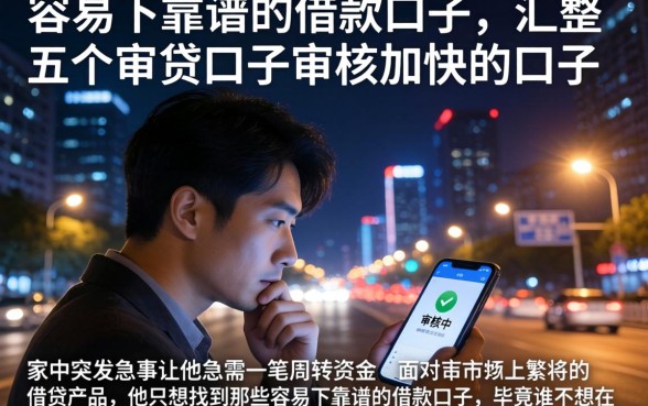 容易下靠谱的借款口子，汇整五个审贷口子审核加快的口子