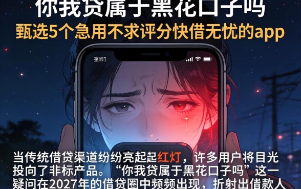 你我贷属于黑花口子吗，甄选5个急用不求评分快借无忧的app