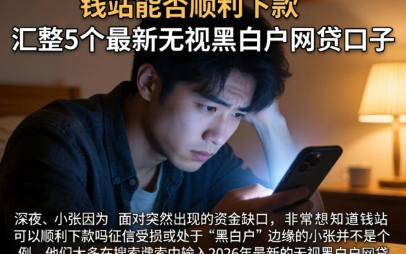 钱站能否顺利下款,汇整5个最新无视黑白户网贷口子