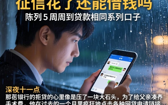 征信花了还能借钱吗，陈列五个周周到贷款相同系列的口子