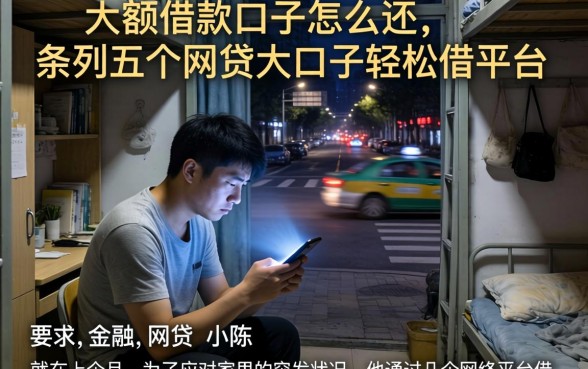 大额借款口子怎么还，条列五个网贷大口子轻松借平台