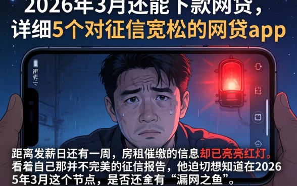 2026年3月还能下款的网贷，详尽说明5个对征信宽松的网贷app