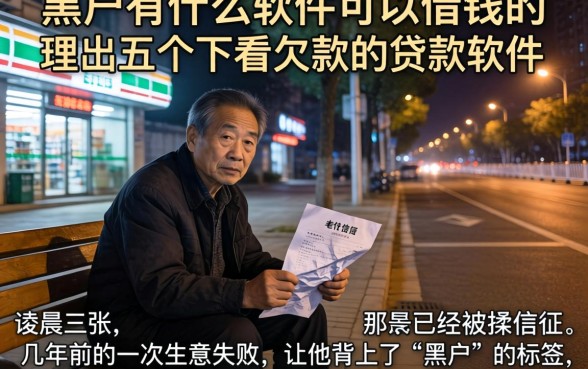 黑户有什么软件可以借钱的，理出五个不看欠款的贷款软件