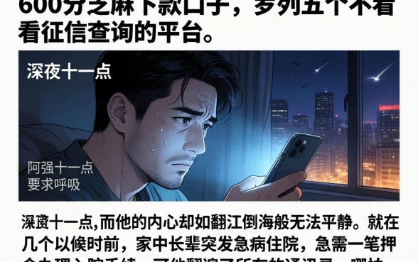 600分芝麻下款口子，罗列五个不看征信查询的平台