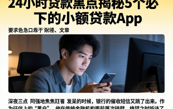 24小时贷款黑户，揭秘5个必下的小额贷款app