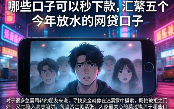 哪些口子可以秒下款，汇整五个今年放水的网贷口子