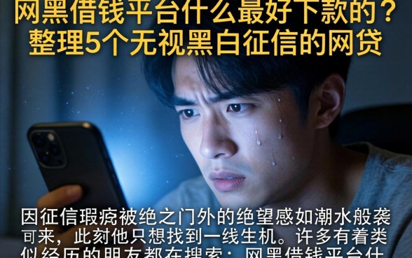 网黑借钱平台什么最好下款的，整理5个无视黑白征信的网贷