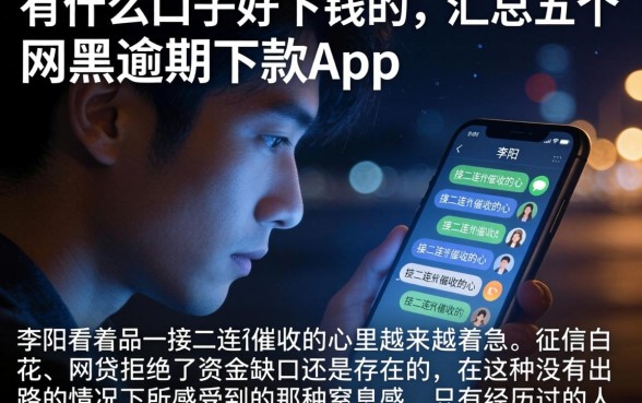 有什么口子好下钱的，汇总五个网黑逾期下款app