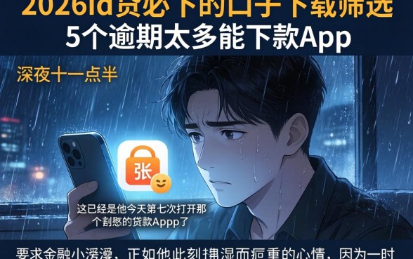 2026id贷必下的口子下载，筛选5个逾期太多能下款app