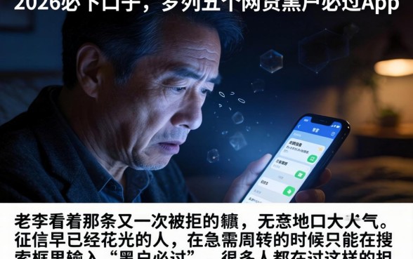 2026必下口子，罗列五个网贷黑户必过app
