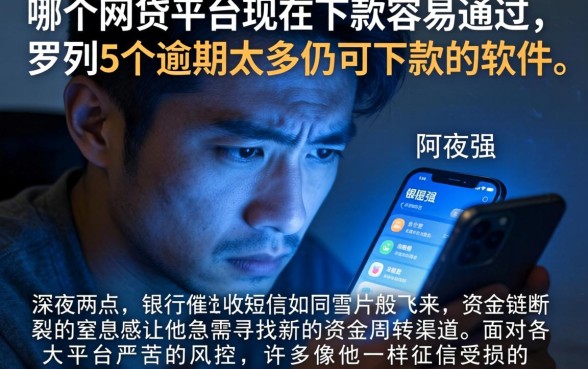 哪个网贷平台现在下款容易通过，罗列5个逾期太多仍可下款的软件