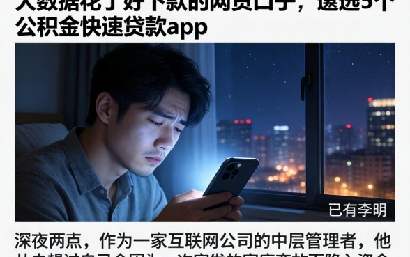 大数据花了好下款的网贷口子，遴选5个公积金快速贷款app