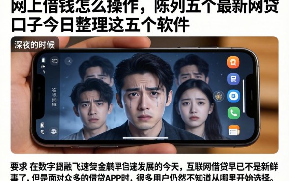 网上借钱怎么操作，陈列五个最新网贷口子今日整理这五个软件