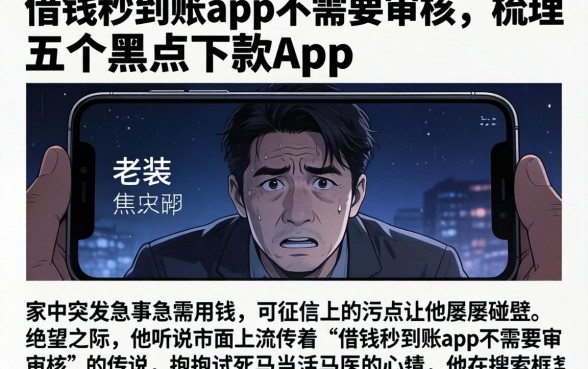 借钱秒到账app不需要审核，梳理五个黑户下款app