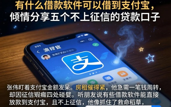 有什么借款软件可以借到支付宝，倾情分享五个不上征信的贷款口子