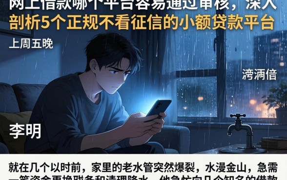 网上借款哪个平台容易通过审核，深入剖析5个正规不看征信的小额贷款平台