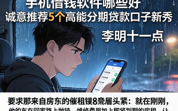 手机借钱软件哪些好，诚意推荐5个高能分期贷款口子新秀