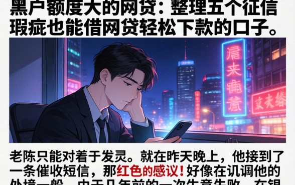 黑户额度大的网贷，整理五个征信瑕疵也能借网贷轻松下款的口子