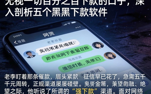无视一切百分之百下款的口子，深入剖析五个黑户下款软件