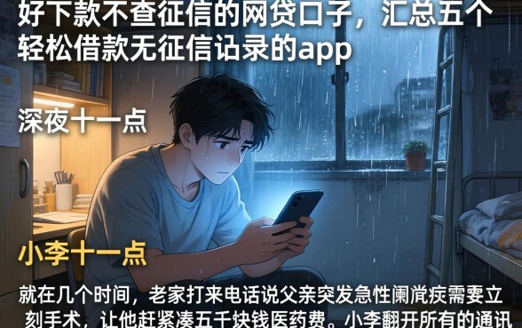 好下款不查征信的网贷口子，汇总五个轻松借款无征信记录的app