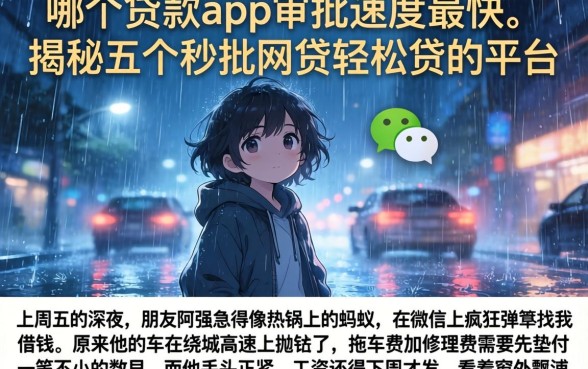 哪个贷款app审批速度最快，揭秘五个秒批网贷轻松贷的平台