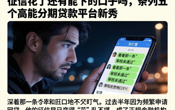 征信花了还有能下的口子吗，条列五个高能分期贷款平台新秀