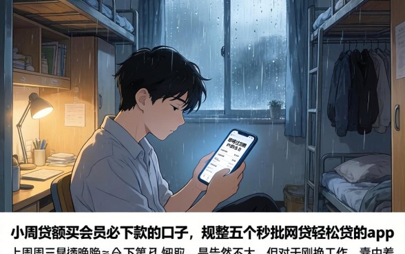 小额贷款买会员必下款的口子，规整五个秒批网贷轻松贷的app