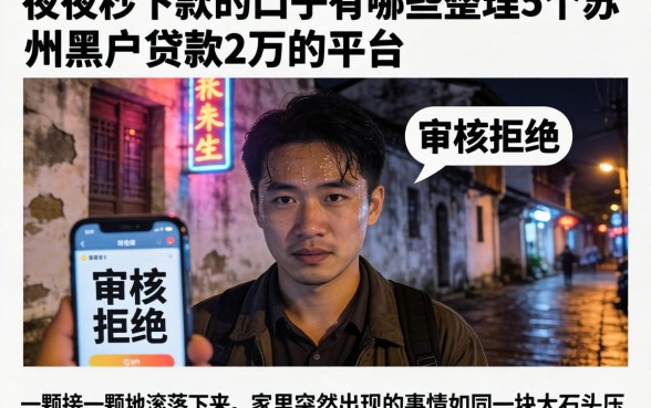 夜间秒下款的口子有哪些，整理5个苏州黑户贷款5万的平台