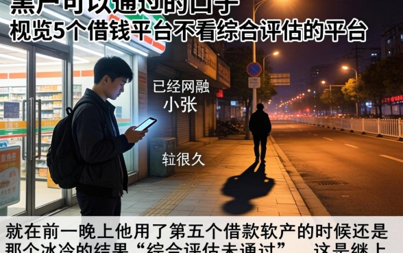 黑户可以通过的口子，概览5个借钱平台不看综合评估的平台