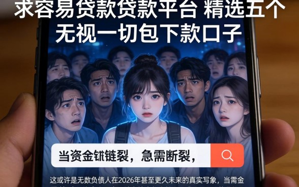 求容易贷款的贷款平台，精选五个无视一切包下款口子