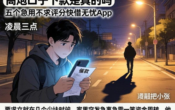 高炮口子下款是真的吗,详尽说明五个急用不求评分快借无忧的app