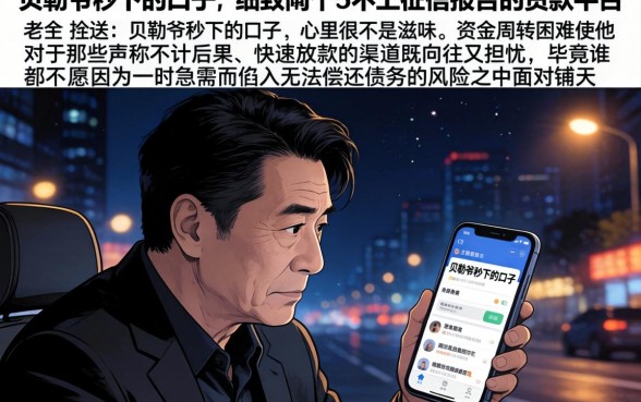 贝勒爷秒下的口子，细致阐述5个不上征信报告的贷款平台