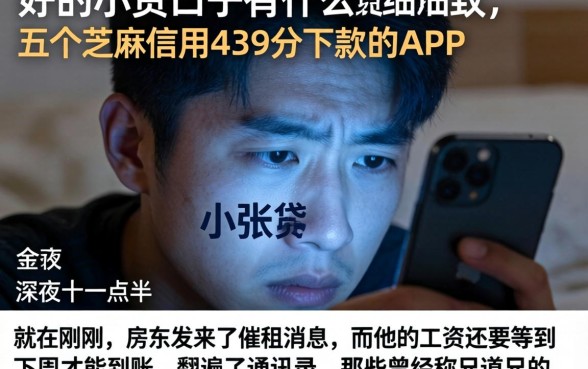 好的小贷口子有什么，细致阐述五个芝麻信用439分下款的app