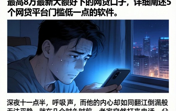 最高8万最新大额好下的网贷口子，详细阐述5个网贷平台门槛低一点的软件