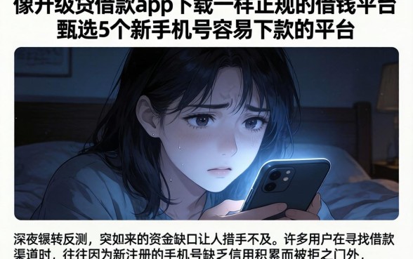 像升级贷借款app下载一样正规的借钱平台，甄选5个新手机号容易下款的平台