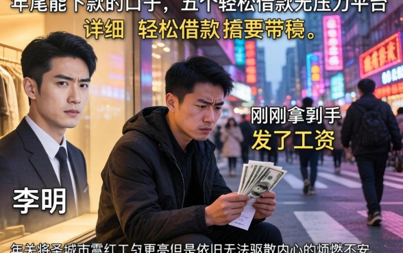 年尾能下款的口子，详细阐述五个轻松借款无压力平台