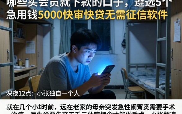 哪些买会员就下款的口子,遴选5个急用钱5000快审快贷无需征信软件