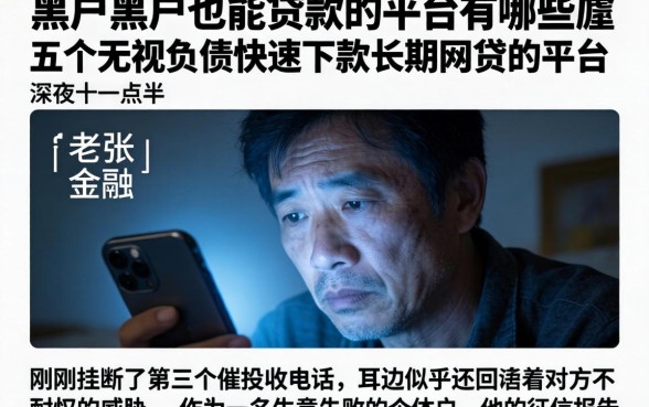 黑户黑户也能贷款的平台有哪些，胪列五个无视负债快速下款长期网贷的平台