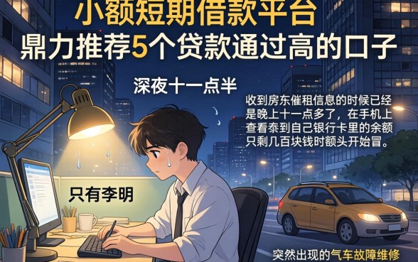 小额短期借款平台,鼎力推荐5个贷款通过高的口子