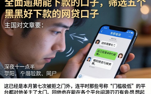 全面逾期能下款的口子,筛选五个黑户好下款的网贷口子