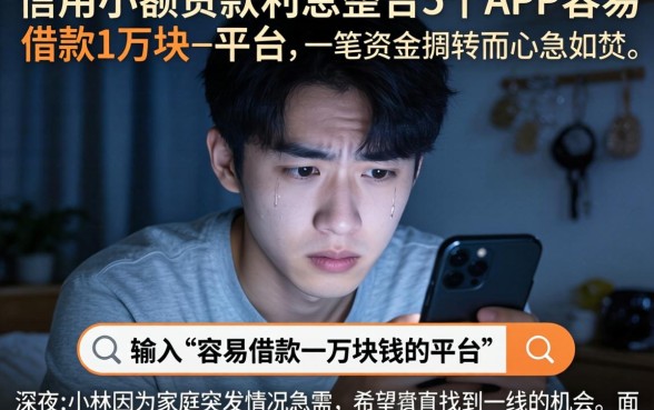 信用小额贷款利息，整合5个APP容易借款1万块的平台