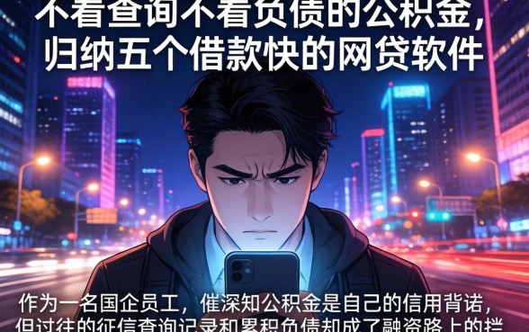 不看查询不看负债的公积金，归纳五个借款快的网贷软件
