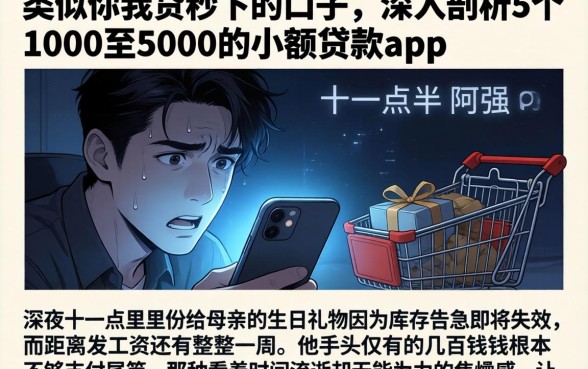 类似你我贷秒下的口子，深入剖析5个1000至5000的小额贷款app