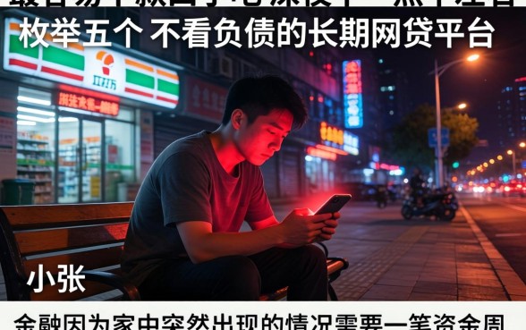 最容易下款的口子吧，枚举五个不看负债的长期网贷平台