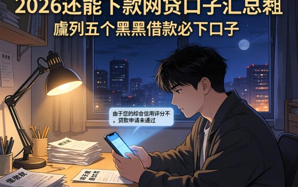 2026还能下款的网贷口子汇总，胪列五个黑户借款必下口子