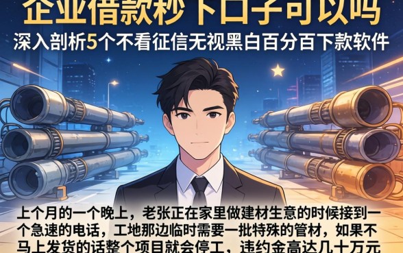 企业借款秒下口子可以吗，深入剖析5个不看征信无视黑白百分百下款软件