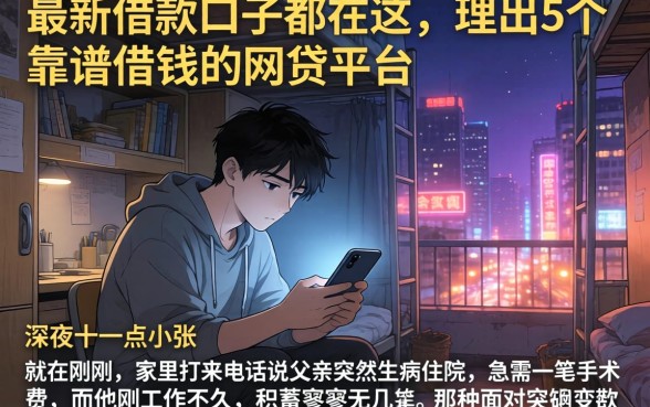 最新借款口子都在这，理出5个靠谱借钱的网贷平台