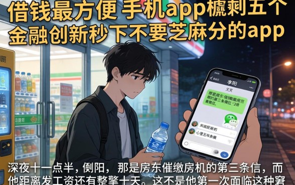 借钱最方便的手机app，胪列五个金融创新秒下不要芝麻分的app