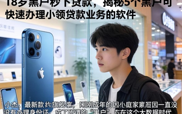 18岁黑户秒下贷款，揭秘5个黑户可快速办理小额贷款业务的软件