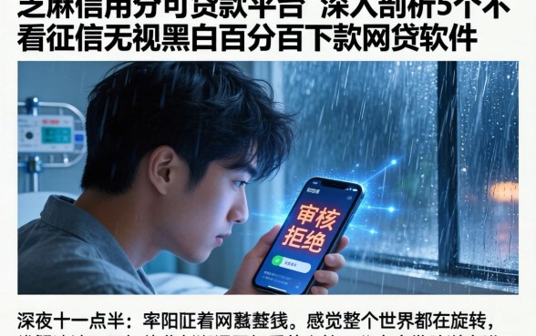 芝麻信用分可贷款平台，深入剖析5个不看征信无视黑白百分百下款网贷软件